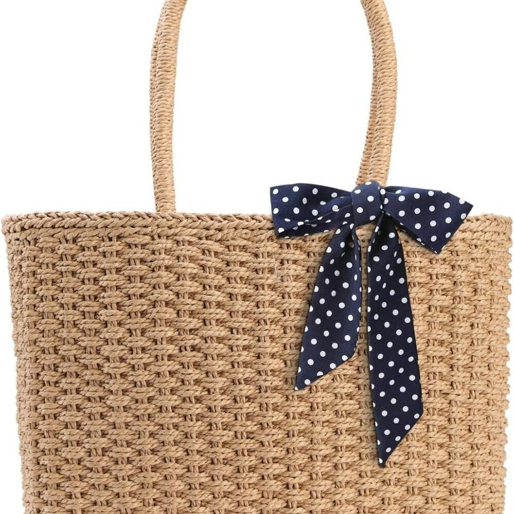 Zipper Straw Bags For Women | Straw Purse Woven Womens Handmade Weaving Summer H